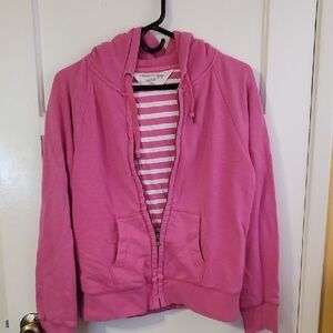J. Crew Pink Hoodie Jacket
